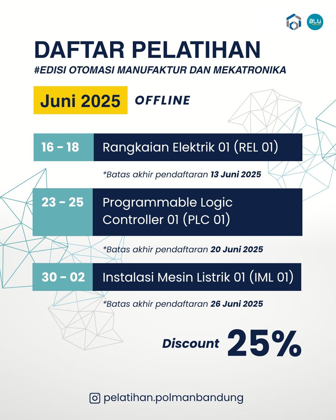 Daftar Pelatihan Juni 2025