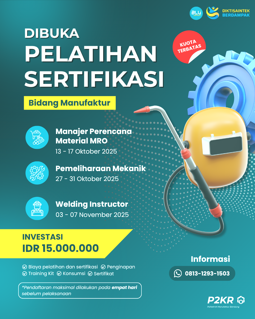Dibuka Pelatihan-Sertifikasi Bidang Manufaktur untuk Dosen, Tendik, dan&hellip;