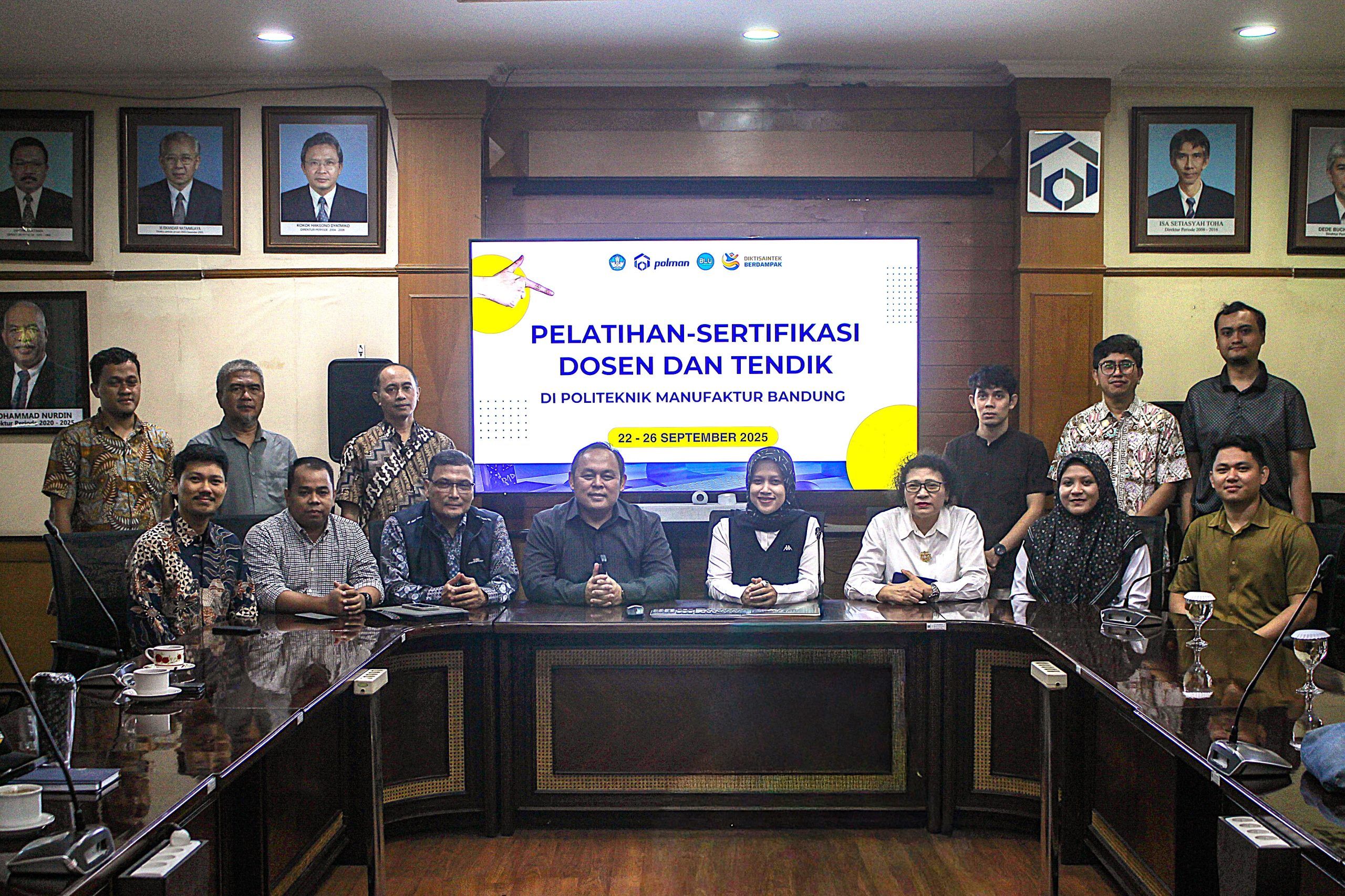 Peningkatan Kompetensi Dosen dan Tendik Melalui Sertifikasi K3 dan Digital Marketing di Politeknik Manufaktur Bandung